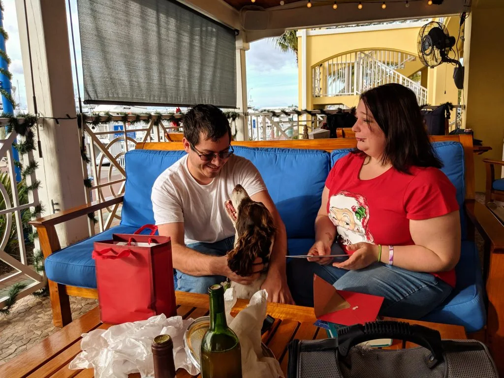 Steve and Jenn came over for Christmas