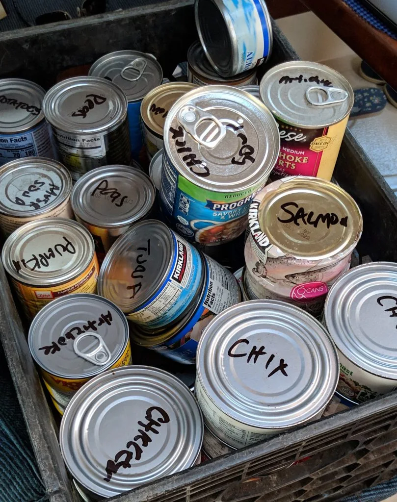 Cans, cans, and more cans… Where do we put all these cans?