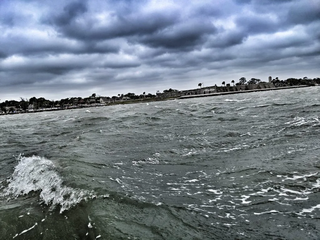 As I write this blog post we are getting smacked around pretty hard in St. Augustine.