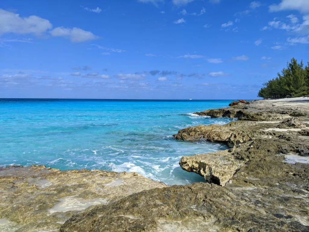Rocky ledge on North Bimini’s southern tip.