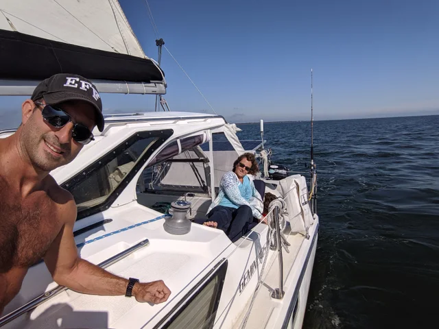 An afternoon aboard in the cockpit