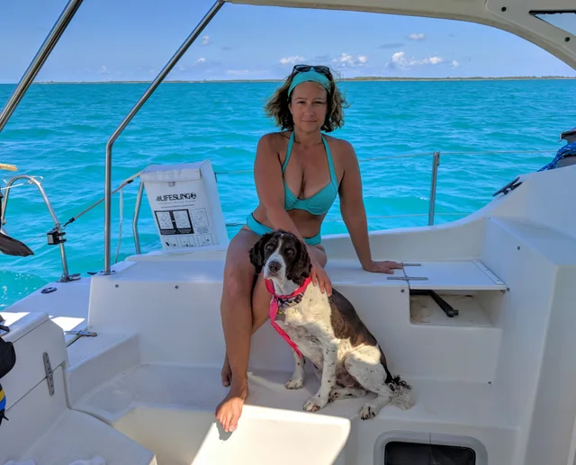 A sunny day on deck with Willow