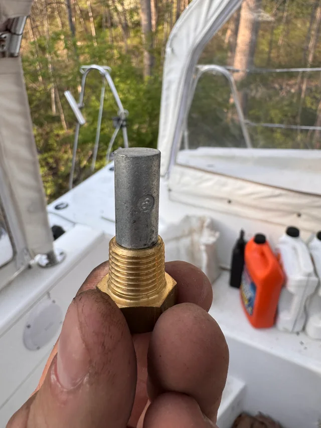 A service part inspected during maintenance
