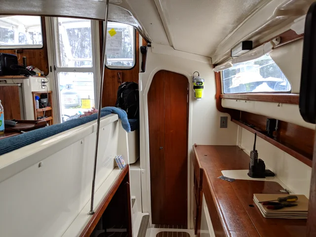 The galley and companionway